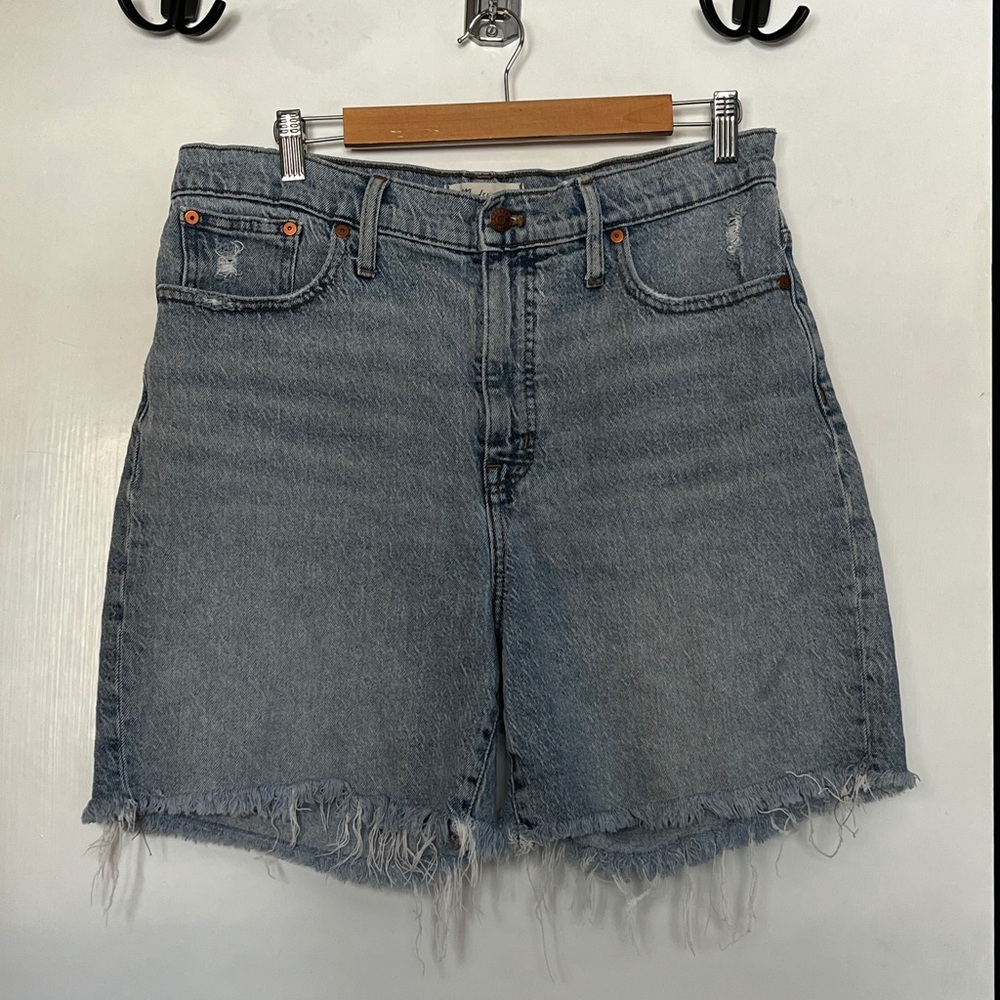 Madewell High Rise Mid Length Denim Shorts